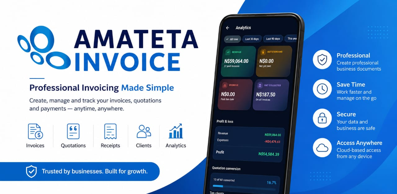 ? **INVOICE AMATETA — OUR REAL APP IS HERE! ?**
